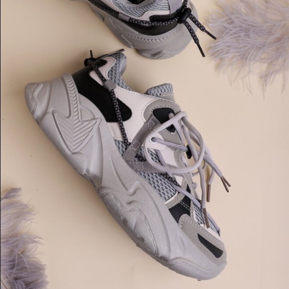 SHEIN Shoes Shein X Wejdene Laceup Chunky Sneakers Poshmark